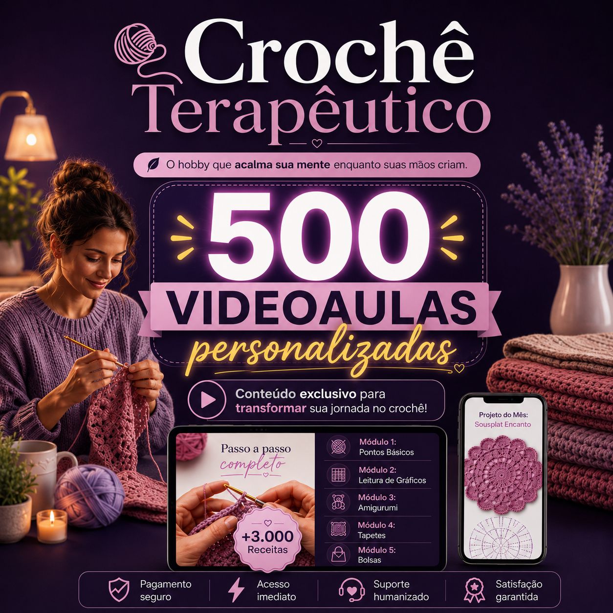 Kit Crochê Terapêutico